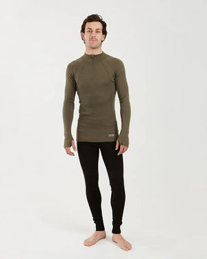 XTM Performance Men's Thermal Top Men's Merino 230 Wool Zip Neck Thermal Top
