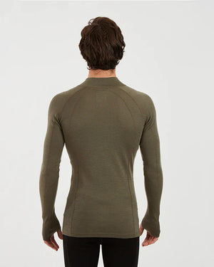 XTM Performance Men's Thermal Top Men's Merino 230 Wool Zip Neck Thermal Top