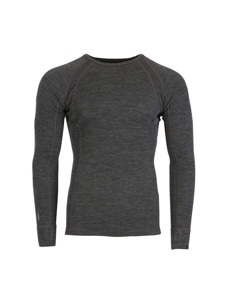 XTM Performance Men's Thermal Top Mid Grey Marle / S Men's Merino 230 Wool Long Sleeve Thermal Top MM001-MGM-S