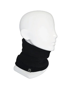 XTM Performance Neck Gaiters Black Adults Microfleece X Neck Gaiter Warmer HU009-BLK