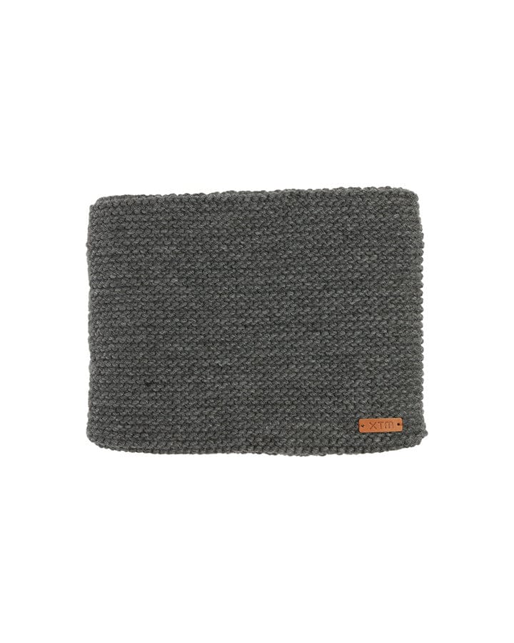 XTM Performance Neck Gaiters Dark Grey Marle Crystal Womens Chunky Knit Neck Warmer Gaiter HL065-DGM