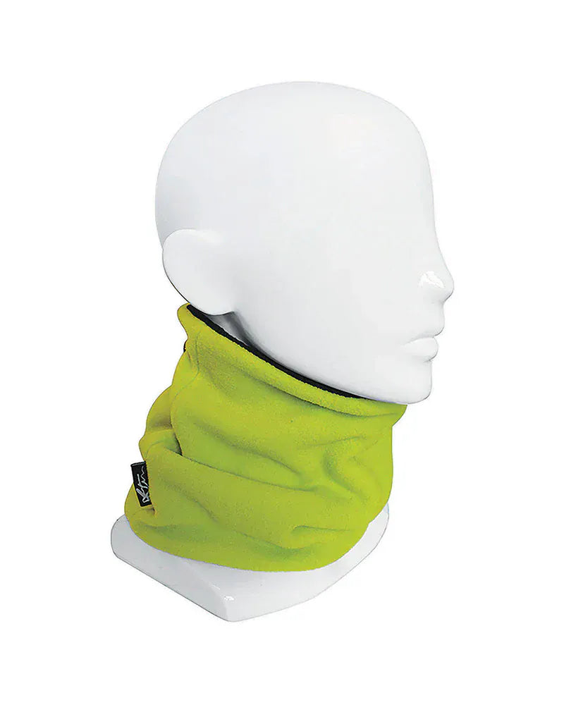 XTM Performance Neck Gaiters Fluoro Yellow Adults Microfleece X Neck Gaiter Warmer HU009-FLY