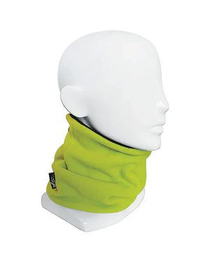 XTM Performance Neck Gaiters Fluoro Yellow Adults Microfleece X Neck Gaiter Warmer HU009-FLY