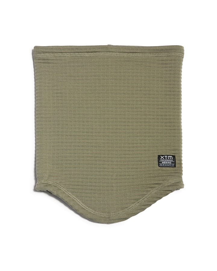 XTM Performance Neck Gaiters Light Khaki Merino Aerogrid Neckwarmer HU136-LKK-1SZ