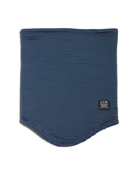 XTM Performance Neck Gaiters Slate Blue Merino Aerogrid Neckwarmer HU136-SLB-1SZ