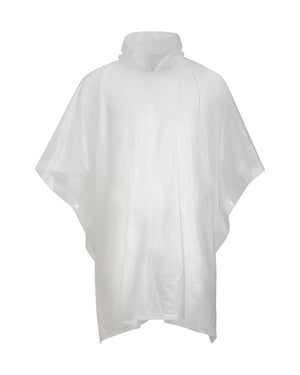 XTM Performance Ponchos Clear Stash Packable Rain Poncho RU007-CLR-1SZ