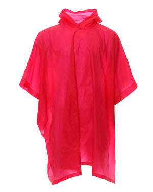 XTM Performance Ponchos Raspberry Stash Packable Rain Poncho RU007-RSP