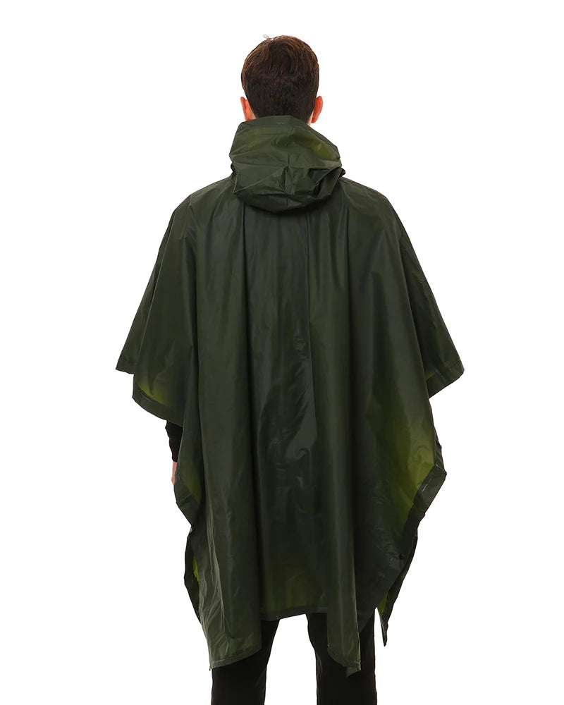 XTM Performance Ponchos Stash Packable Rain Poncho