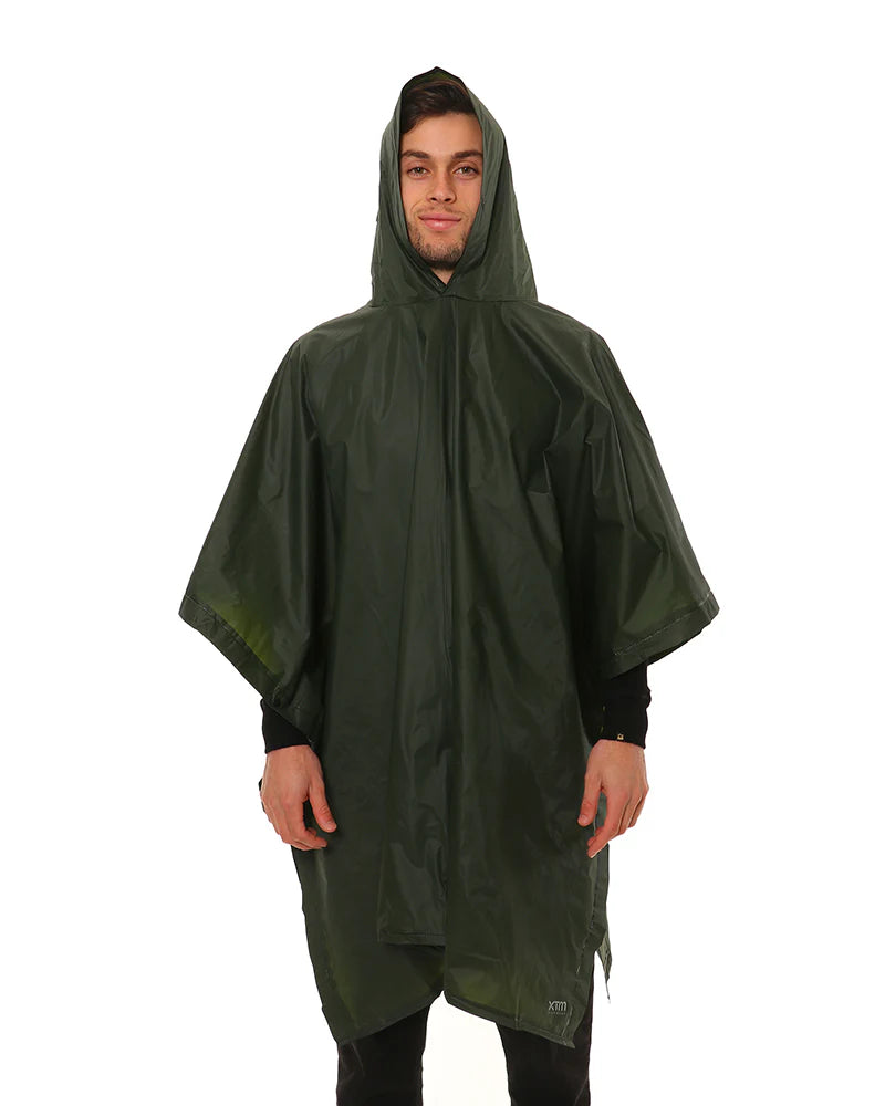 XTM Performance Ponchos Stash Packable Rain Poncho