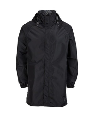 XTM Performance Rain Jacket Black / 2XS Stash 2L Unisex Adult 3/4 Length Packable Rain Jacket RU011-BLK-2XS