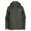 XTM Kimberley II women's rain jacket in Khaki Green, front view with hood