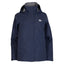 XTM Kimberley II waterproof jacket in Navy, front view with storm flap over the main zip