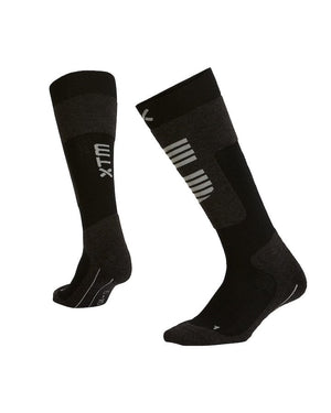 XTM Performance Ski and Snowboard Socks Black / A2-8 Half Pipe II Sock SU044-BLK-0208