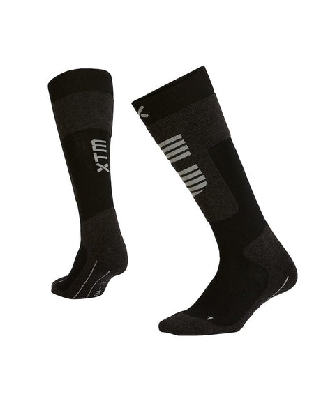XTM Performance Ski and Snowboard Socks Black / A2-8 Half Pipe II Sock SU044-BLK-0208