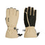 Pair of XTM Sapporo II snow gloves in Almond, back and black palm side by side