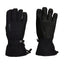 Pair of black XTM Sapporo II gloves showing the back and the faux-leather palm