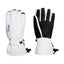 Pair of white XTM Sapporo II gloves showing the back and black palm