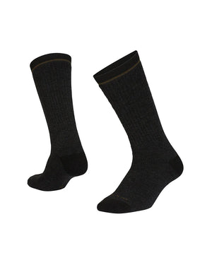 XTM Performance Unisex Hiking Socks Black / A2-8 Alpine Heavy-Weight Merino Wool-Blend Hiking Sock SU040-BLK-0208