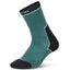Single Spruce Green XTM Venture hiking sock, side view with XTM logo on the cuff
