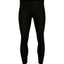 Black XTM Heatflex thermal pants laid flat from the front, showing the textured polypro knit