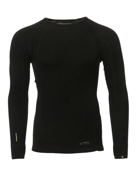 XTM Performance Unisex Thermal Top Black / 4-5XL PLUS SIZE Merino 230 Wool Unisex Long Sleeve Thermal Top MU024-BLK-45XL