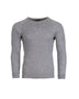 Charcoal marle XTM Heatflex thermal top laid flat, front view
