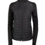XTM Side Country women's insulated jacket in black, quilted body with stretch sleeves and thumb loops