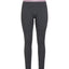 XTM Alpine 230 merino women's thermal pants in Mid Grey Marle with pink waistband, flat view