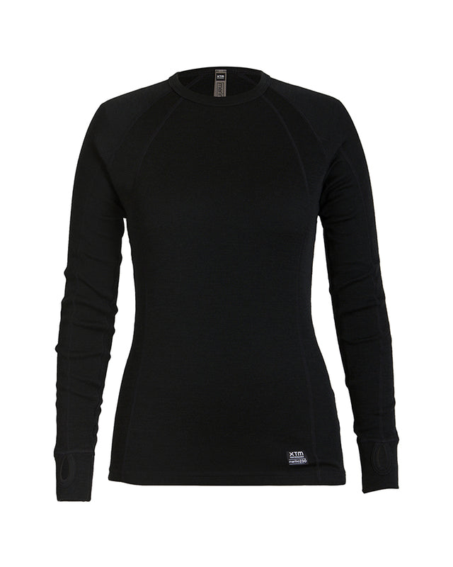 XTM Performance Women's Top Black / 8 Alpine230 Merino Womens Long-sleeve Top ML001-BLK-08