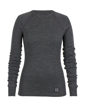 XTM Performance Women's Top Mid Grey Marble / 8 Alpine230 Merino Womens Long-sleeve Top ML001-MGM-08