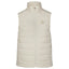 XTM Woolxloft Womens Vest in Bone, a cream colour, front view on white background