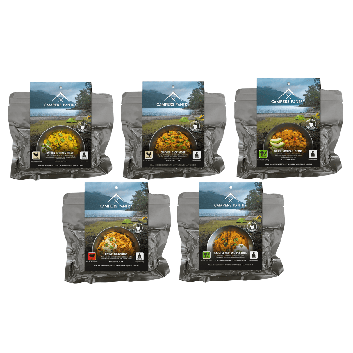 Campers Pantry Dehydrated Meals Freeze-dried Expedition Meals