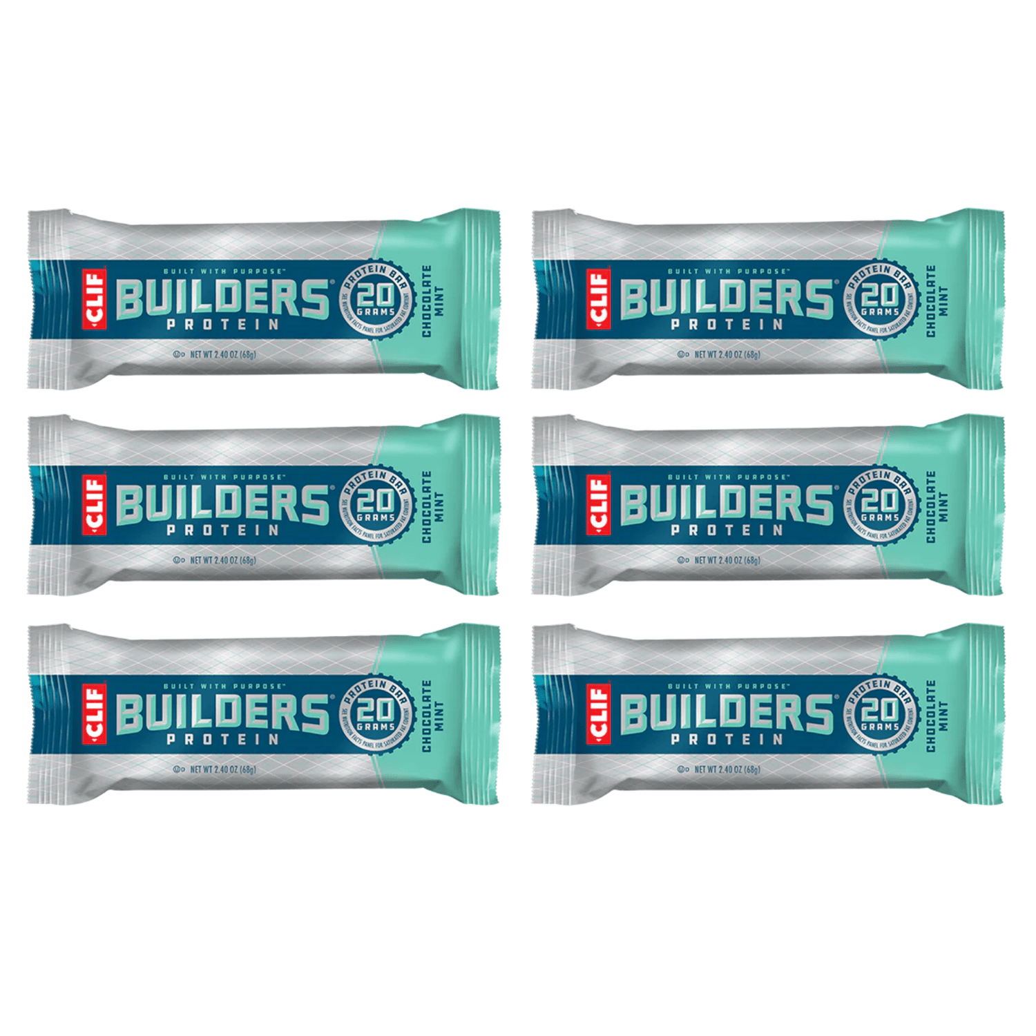 clif Energy Bar 6 / Chocolate Mint Builders Protein Bar CLIF326