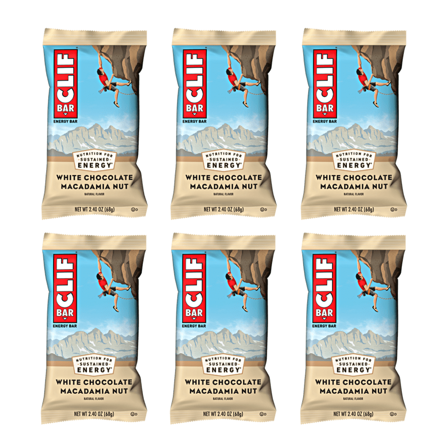 clif Energy Bar 6 / White Choc Macadamia Energy Bar Organic CLIF066