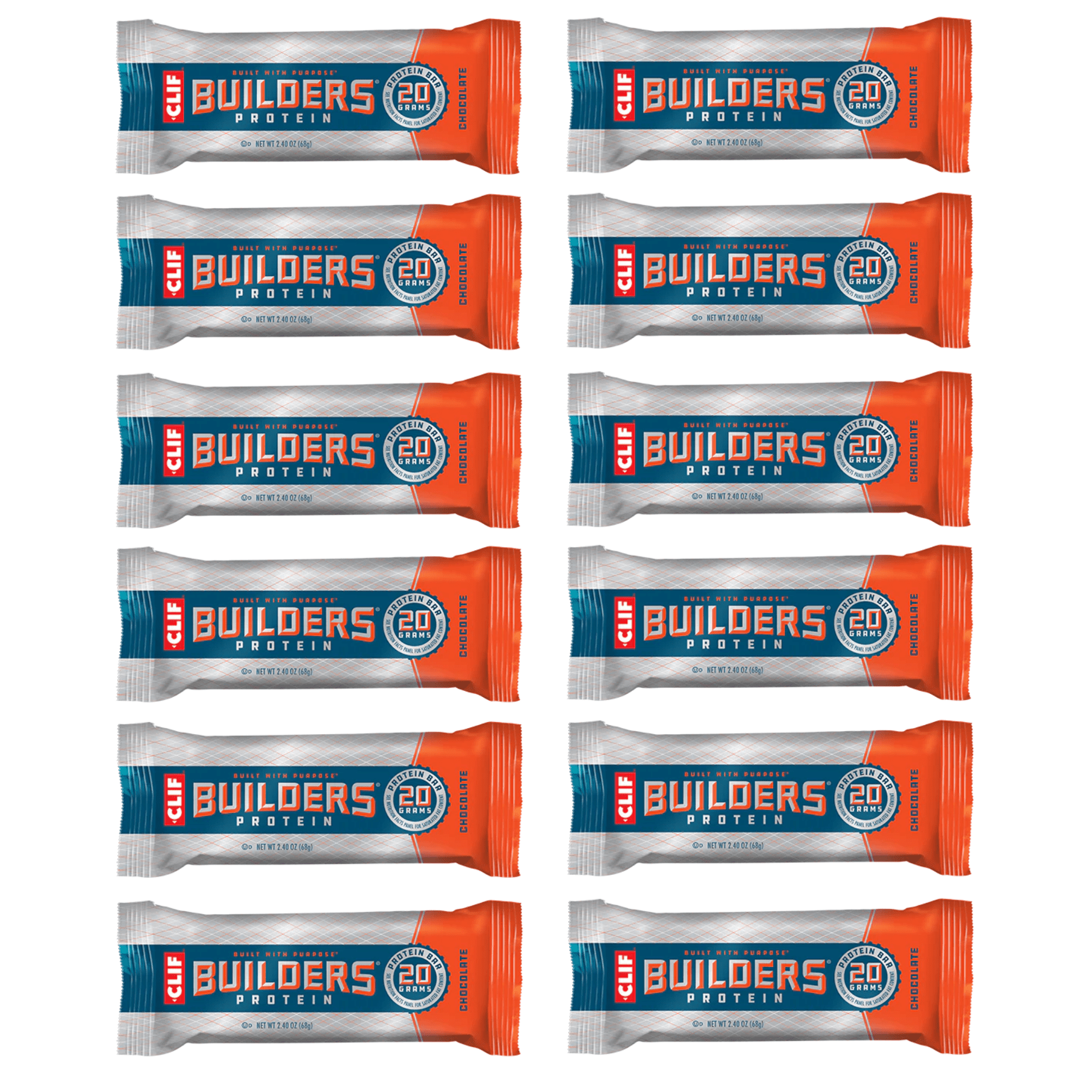 clif Energy Bar Box of 12 / Chocolate Builders Protein Bar CLIF31
