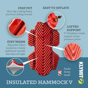 klymit Camp Mattress Insulated Hammock V BK06IHRD02D