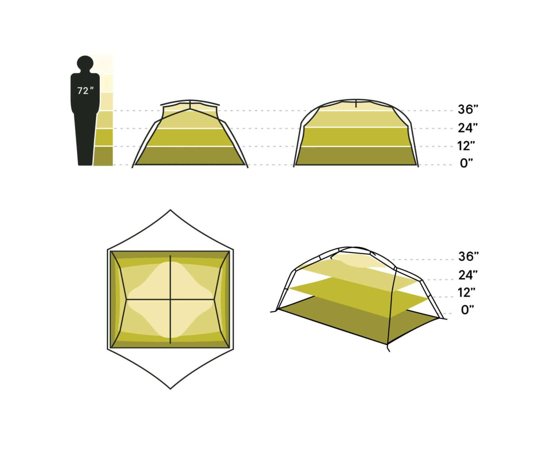 Nemo Tent Aurora Backpacking Tent & Footprint  - Oz Backcountry