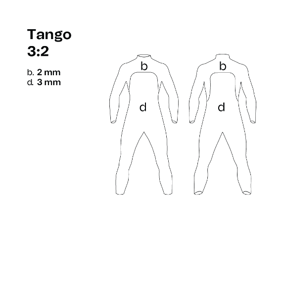 orca Surfing Tango 3:2 Womens Surf Wetsuit